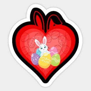 easter eggs bunny cute Sticker